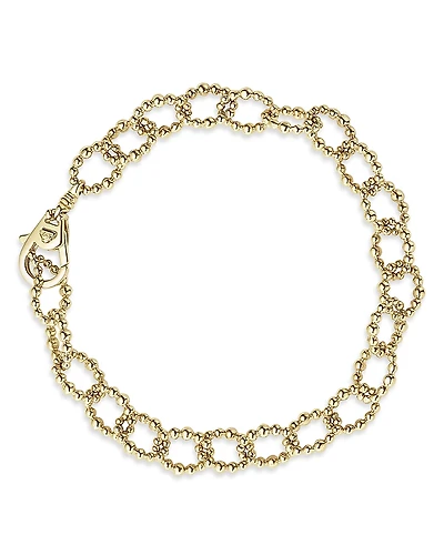 Lagos 18K Yellow Gold Caviar Gold Collection Fluted Link Bracelet