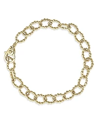 Lagos 18K Yellow Gold Caviar Gold Collection Fluted Link Bracelet