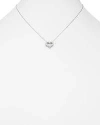 Diamond Heart Pendant Necklace 14K White Gold, 0.25-1.0 tcw