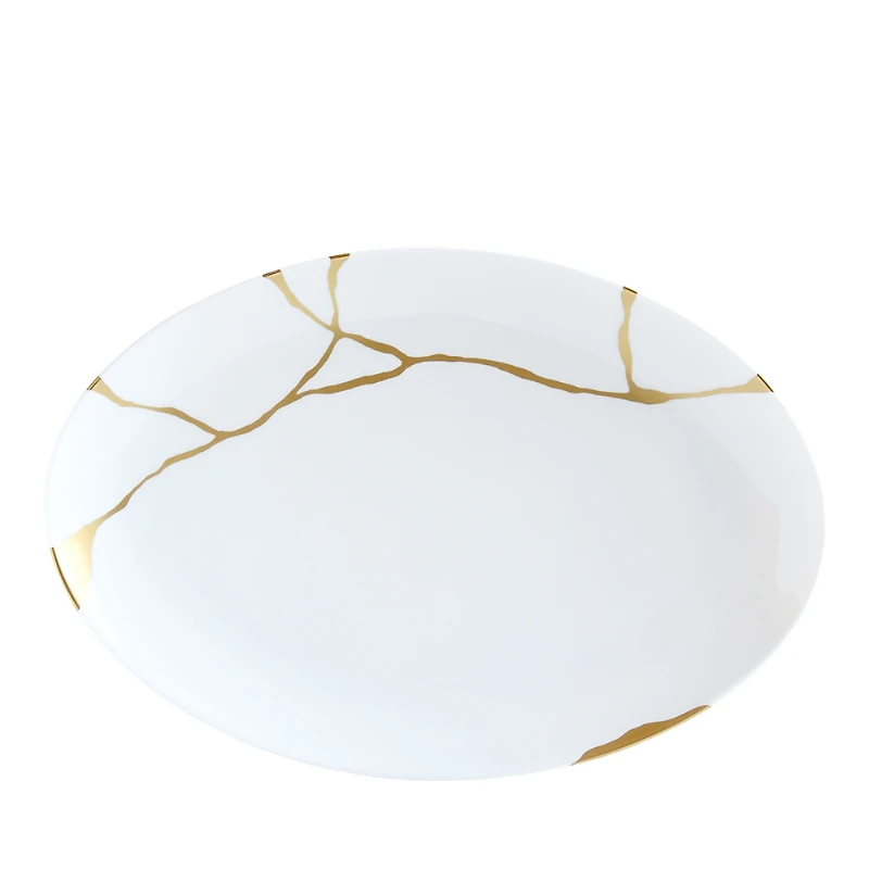 Bernardaud Kintsugi-Sarkis 24K Gold Oval Platter