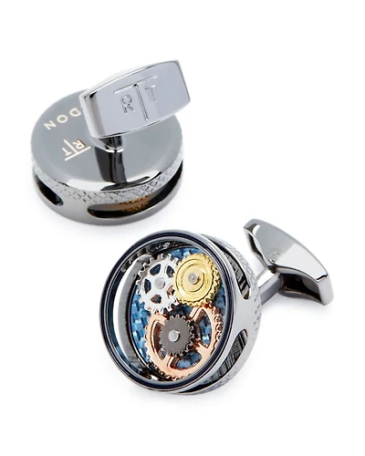 Gear Carbon Cufflinks