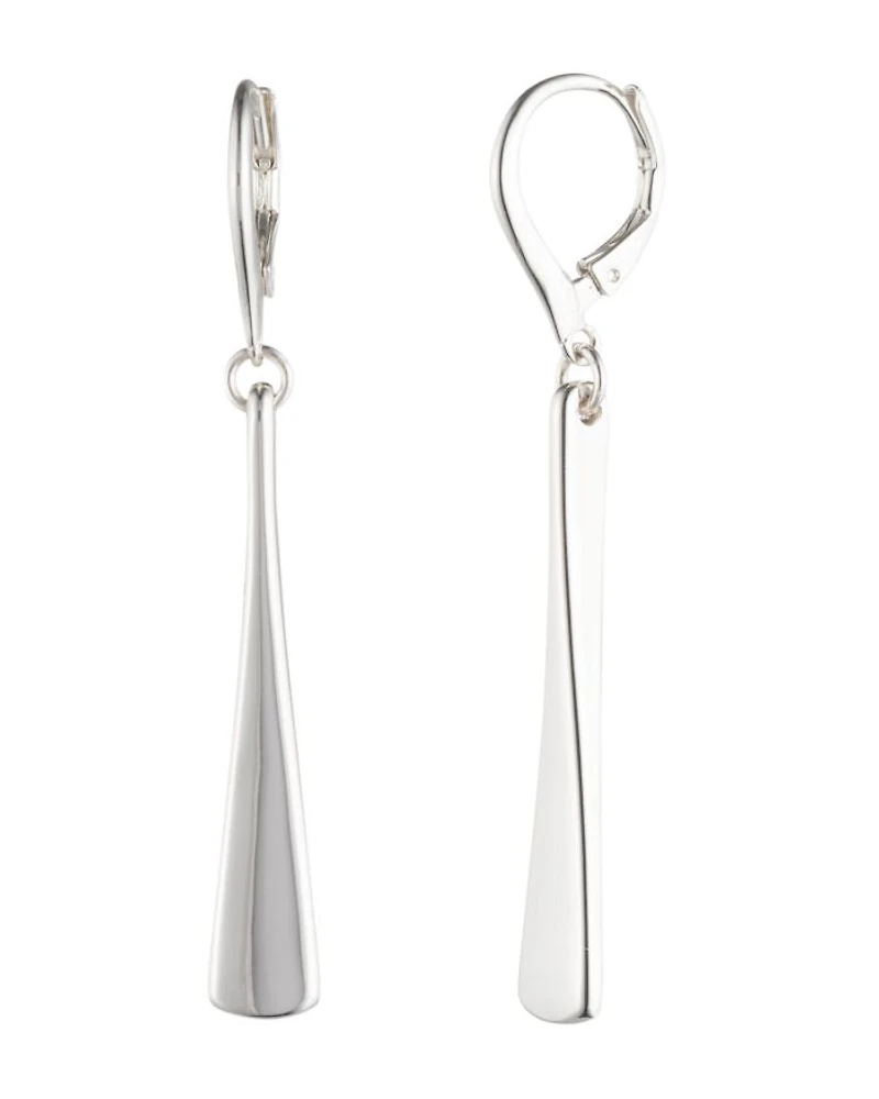 Linear Twist Drop Earrings