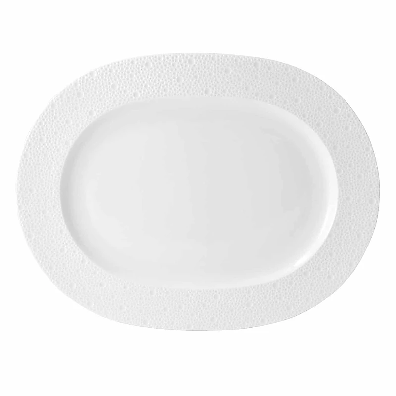 Bernardaud Ecume White Oval Platter