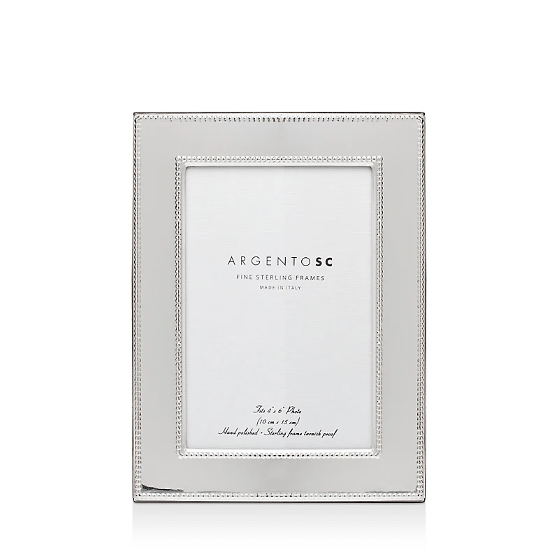 Argento Sc Amira Double-Bead Sterling Silver Frame