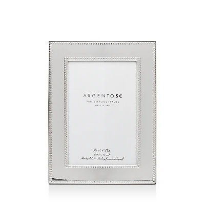 Argento Sc Amira Double-Bead Sterling Silver Frame