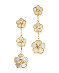 Roberto Coin 18K Yellow Gold Daisy Mother-of-Pearl & Diamond Drop Earrings