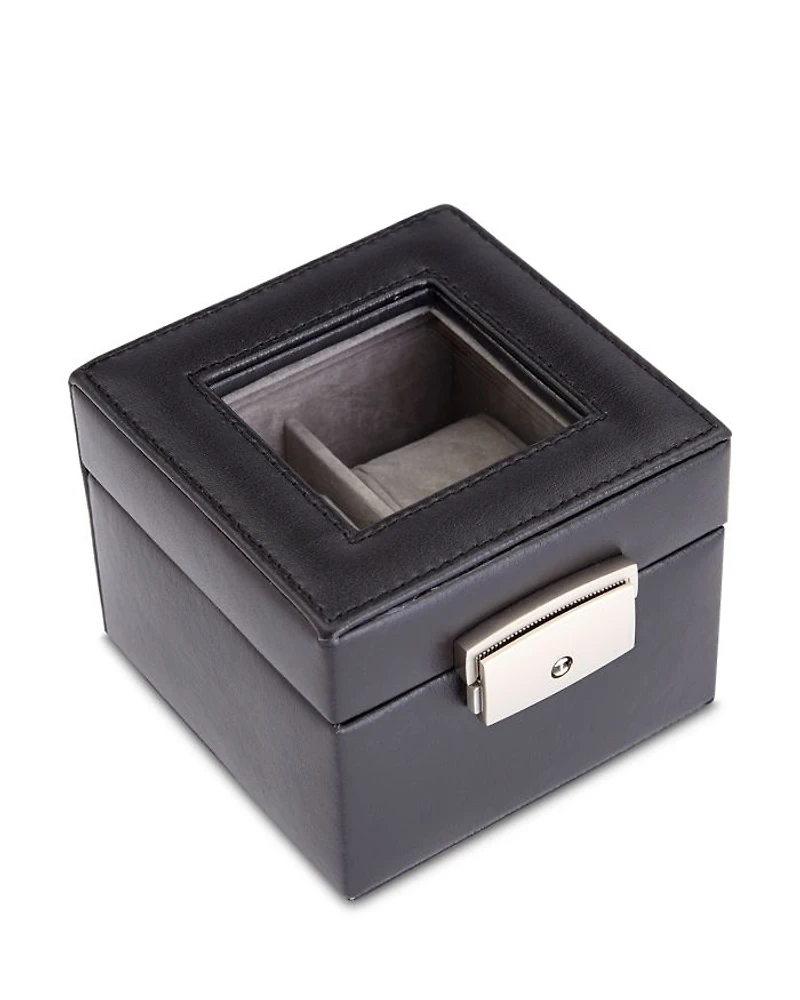 Leather Double Watch Box Display
