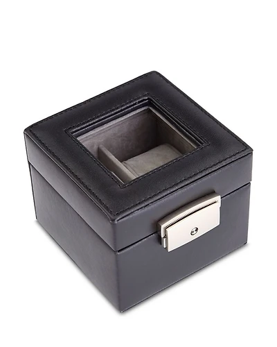 Leather Double Watch Box Display