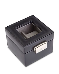Leather Double Watch Box Display