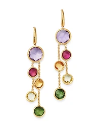 Marco Bicego 18K Yellow Gold Jaipur Color Two-Strand Gemstone Drop Earrings