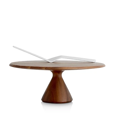 Nambe Quatro Cake Stand & Server Set