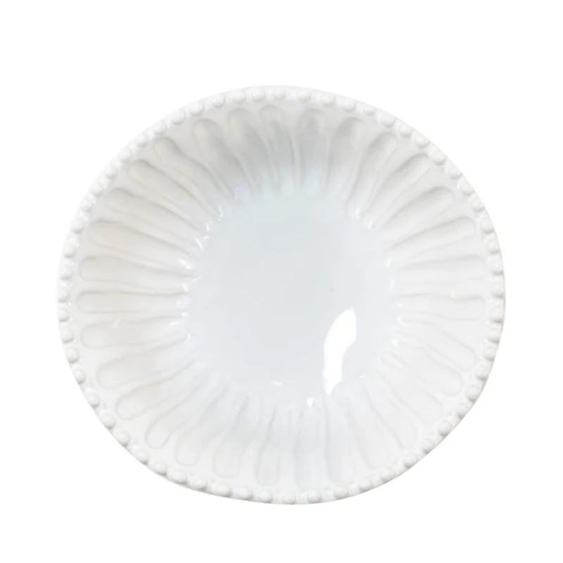 Incanto Stone White Stripe Small Serving Bowl