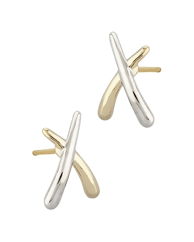 Bloomingdale's Fine Collection Small Crossover Stud Earrings
