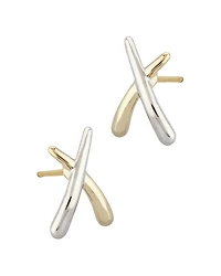 Bloomingdale's Fine Collection Small Crossover Stud Earrings