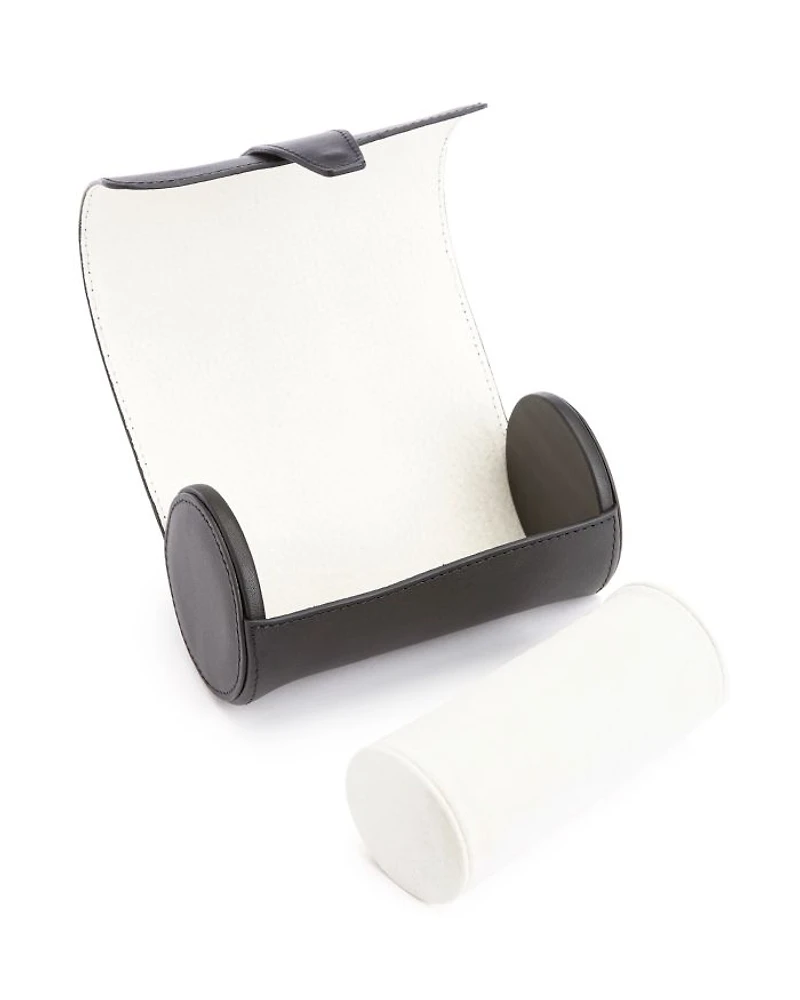 Leather Travel Double Watch Roll