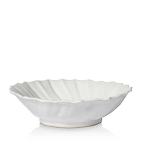 Vietri Incanto Stone White Ruffle Large Bowl