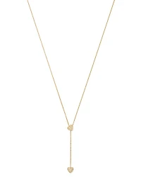 Diamond Heart Y Necklace in 14K Yellow Gold, 0.25 tcw