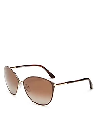 Penelope Polarized Cat Eye Sunglasses, 59mm