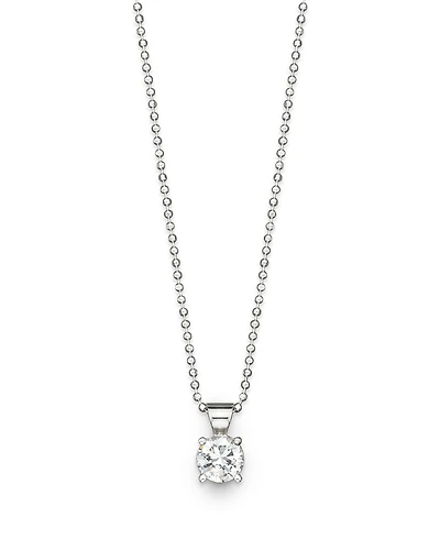 Diamond Solitaire Pendant Necklace