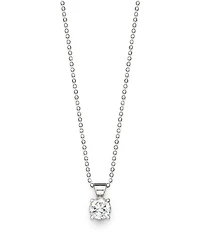 Diamond Solitaire Pendant Necklace