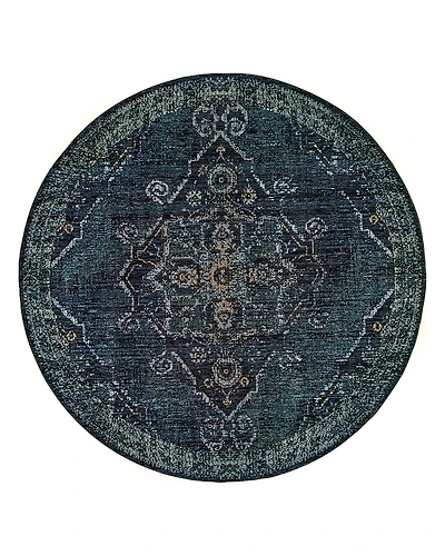 Oriental Weavers Andorra 7135 Round Rug, 7'10 x 7'10