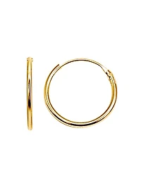 Hoop Earrings 18K Gold-Plated Sterling Silver or - Exclusive