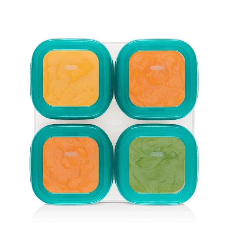 Tot 4-Piece Baby Blocks Freezer Storage Containers