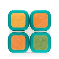 Tot 4-Piece Baby Blocks Freezer Storage Containers