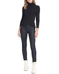 Ribbed Turtleneck Top