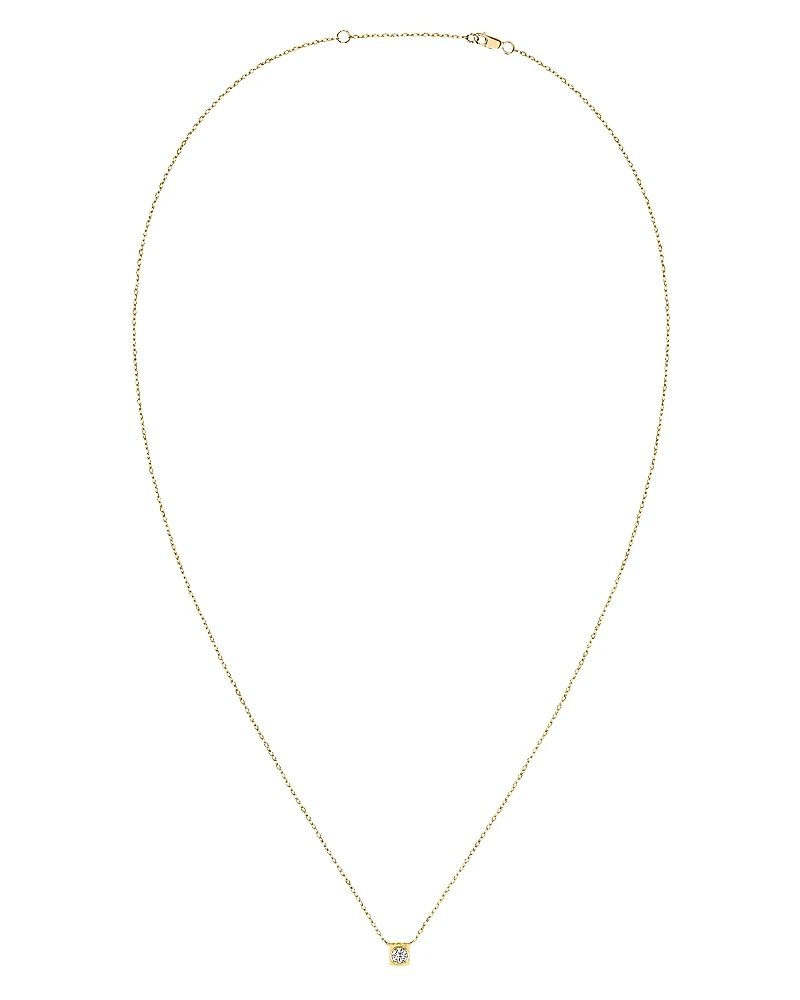 dinh van 18K Yellow Gold Le Cube Diamant Medium Chain Necklace with Diamond, 17.7