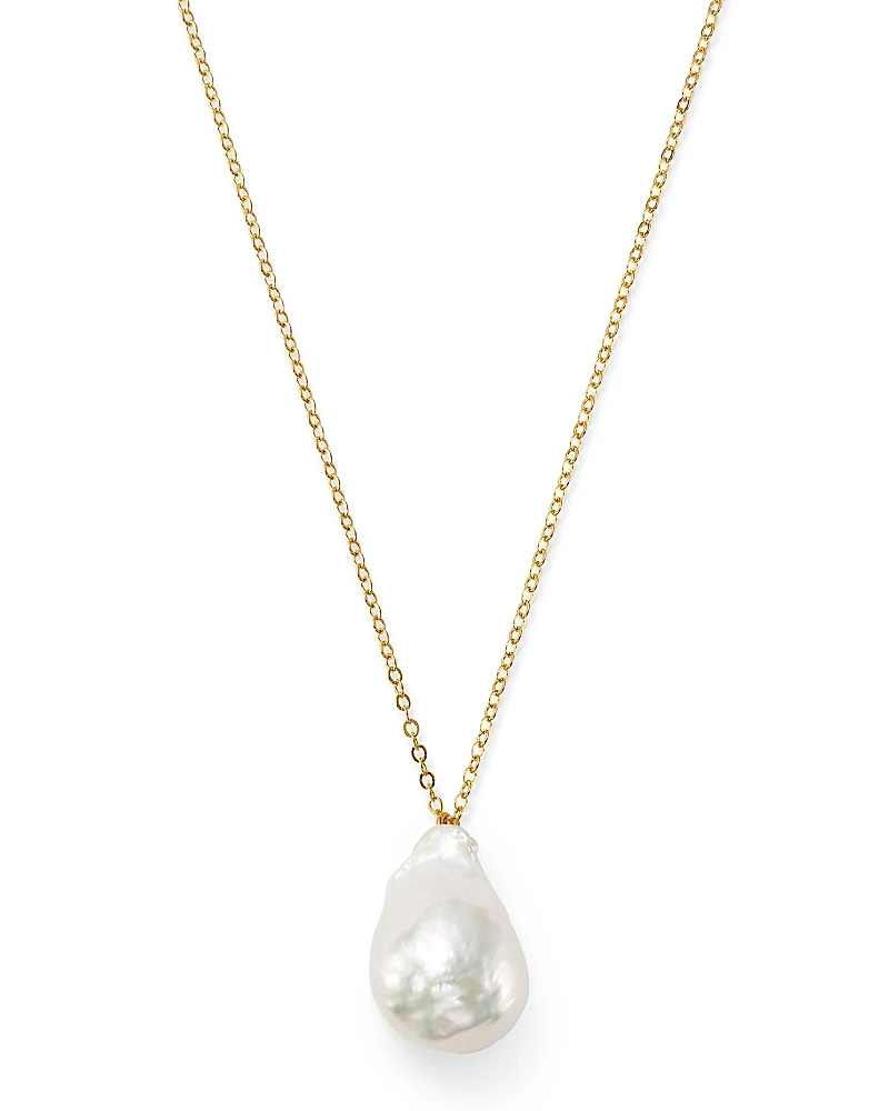 Bloomingdale's Fine Collection Baroque Cultured Pearl Pendant Necklace
