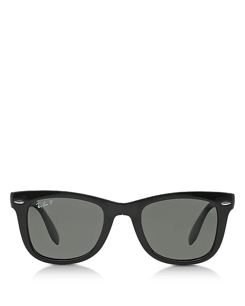 Ray-Ban Polarized Wayfarer Ease Foldable Sunglasses, 50mm