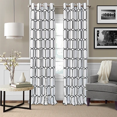Elrene Home Fashions Kaiden Geometric Curtain Panel