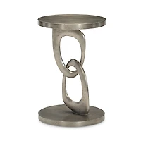 Bernhardt Linea Metal Round Chairside Table