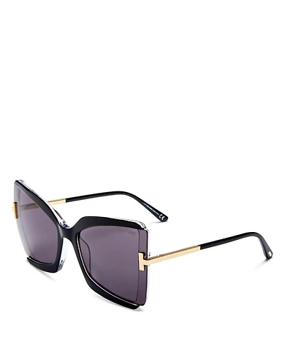 Gia Butterfly Sunglasses, 63mm