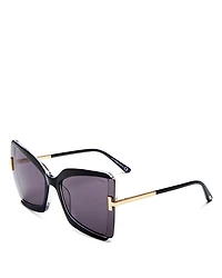 Gia Butterfly Sunglasses, 63mm