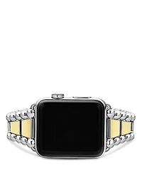 Lagos Smart Caviar Stainless Steel 18K Gold Apple Watch Bracelet