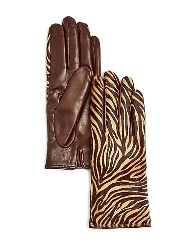 Bloomingdale's Cashmere Lined Calf Hair Gloves - Exclusive