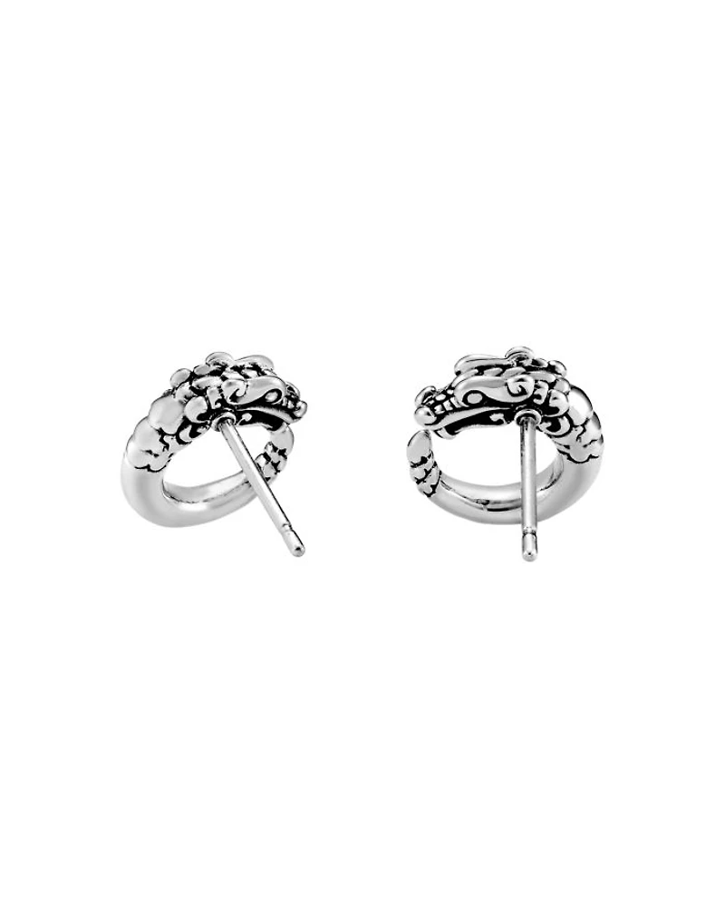 Sterling Silver Legends Naga Stud Earrings