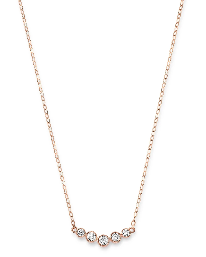 Bloomingdale's Fine Collection Diamond Bar Station Necklace