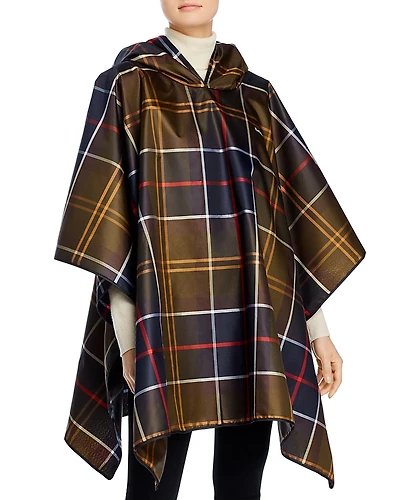 Barbour Classic Tartan Packaway Poncho