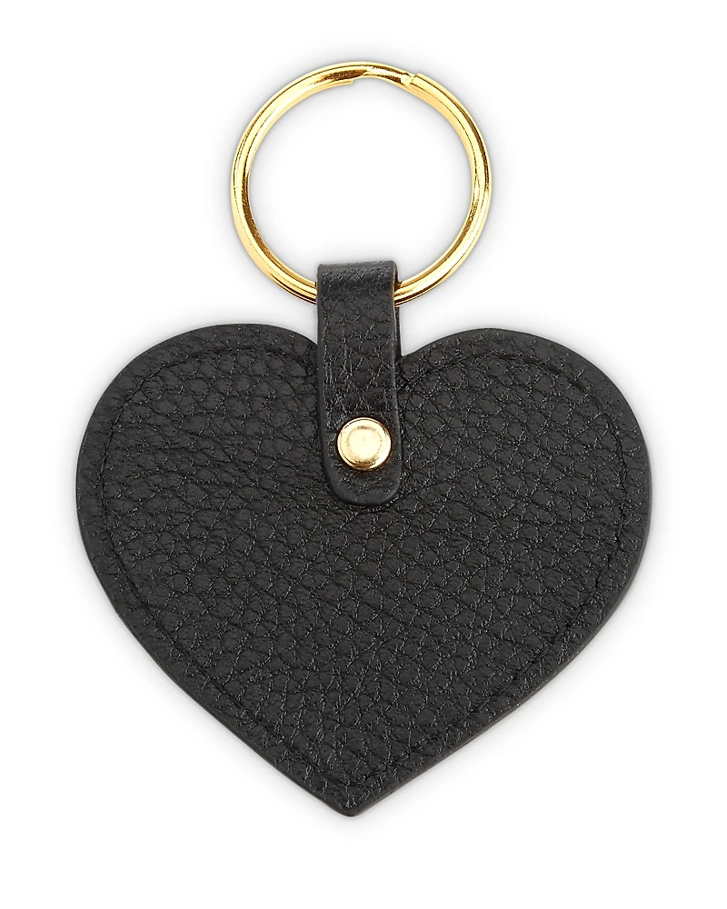 Royce Leather Heart Keychain Charm