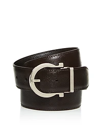 Salvatore Ferragamo Men's Gancini Reversible Leather Belt