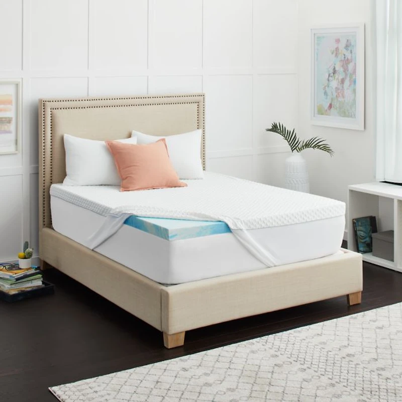 3" Memory Foam Topper with Cover, California King