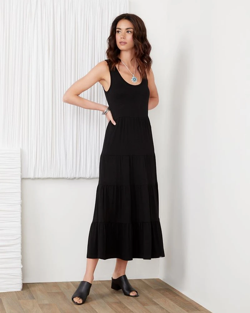 Tiered Midi Dress
