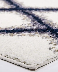 Orian Cotton Tail Line Trellis Area Rug