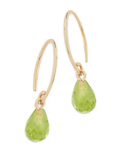 Bloomingdale's Fine Collection Peridot Briolette Mini Sweep Drop Earrings