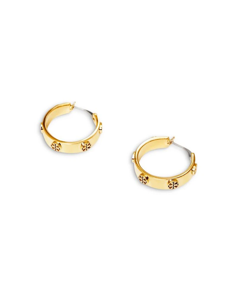 Miller Logo Huggie Hoop Earrings