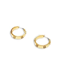 Miller Logo Huggie Hoop Earrings