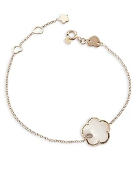 Pasquale Bruni 18k Rose Gold Petit Joli White Agate & Diamond Bracelet